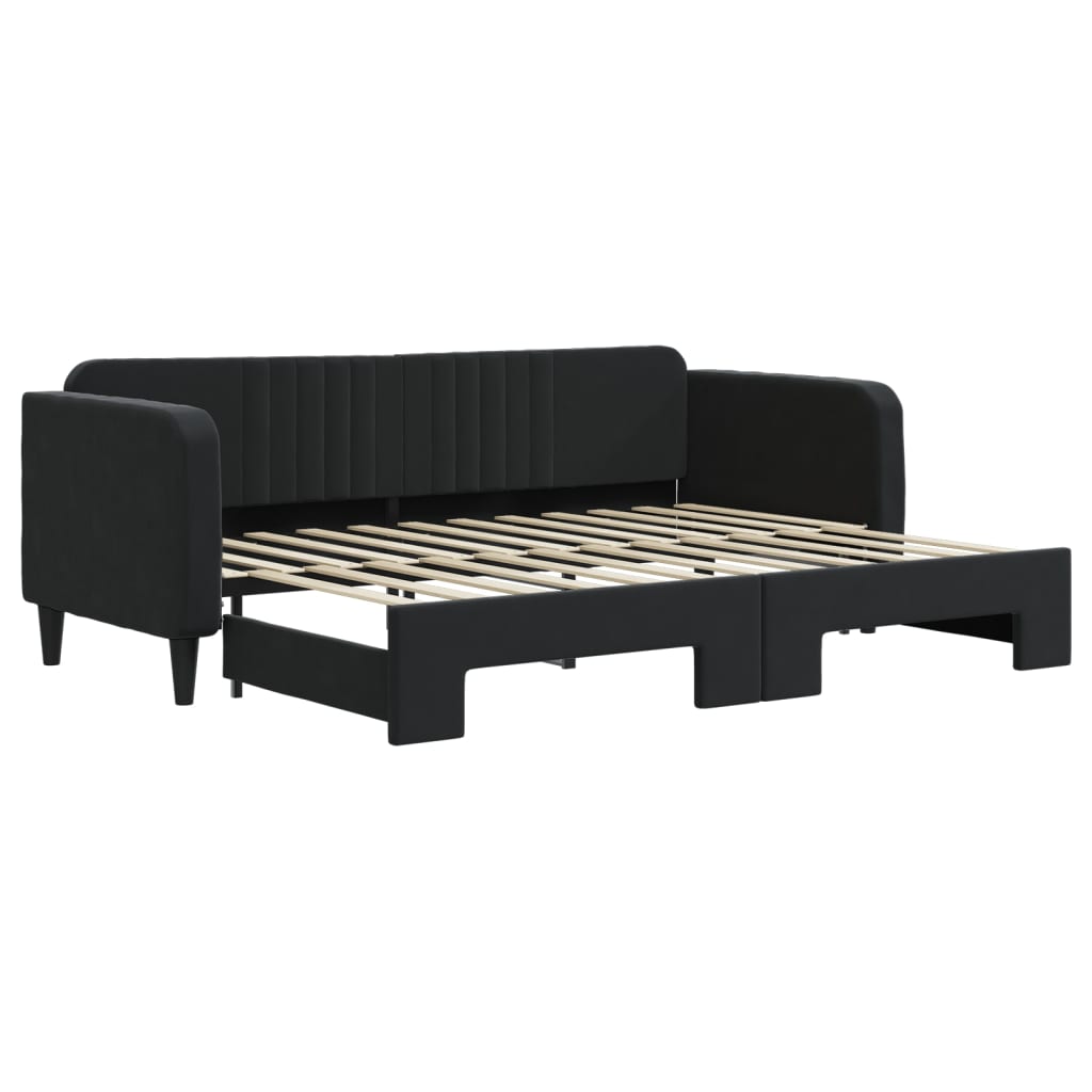 Day bed with trundle without mattress 80x200 cm