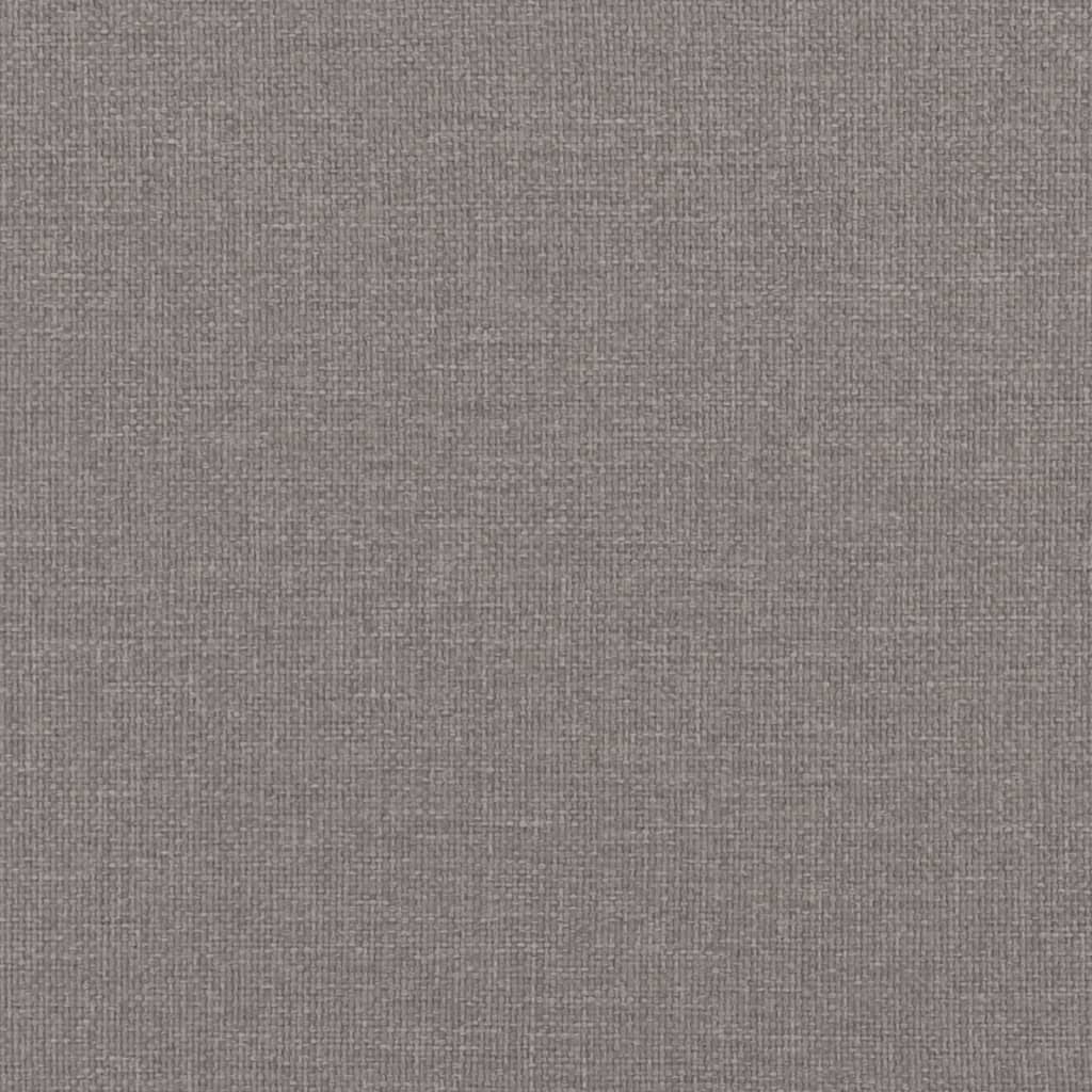 Lit de jour avec lit gigogne taupe 100x200 cm tissu