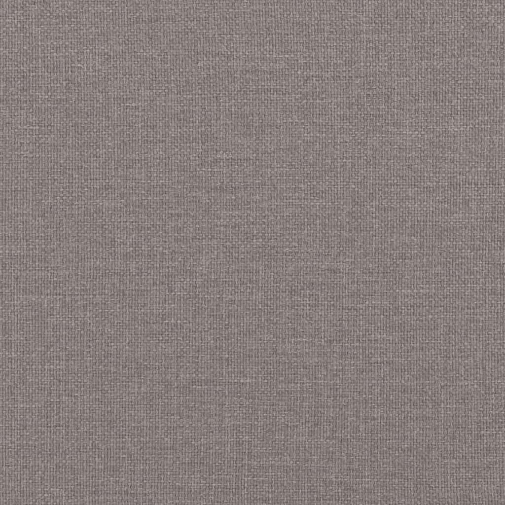 Lit de jour avec lit gigogne taupe 100x200 cm tissu