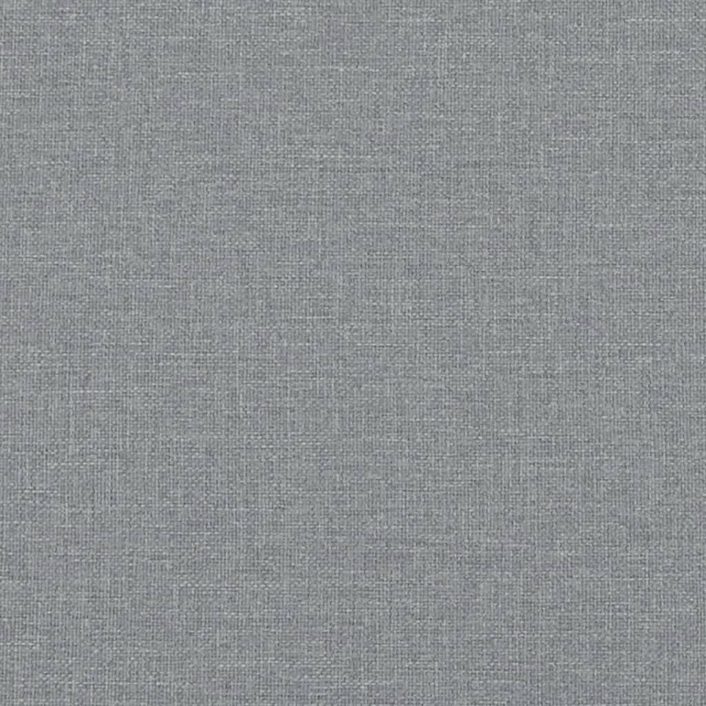 Lit de jour avec lit gigogne gris clair 90x190 cm tissu