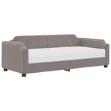 Lit de jour avec matelas taupe 80x200 cm tissu