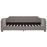 Lit de jour avec matelas taupe 80x200 cm tissu