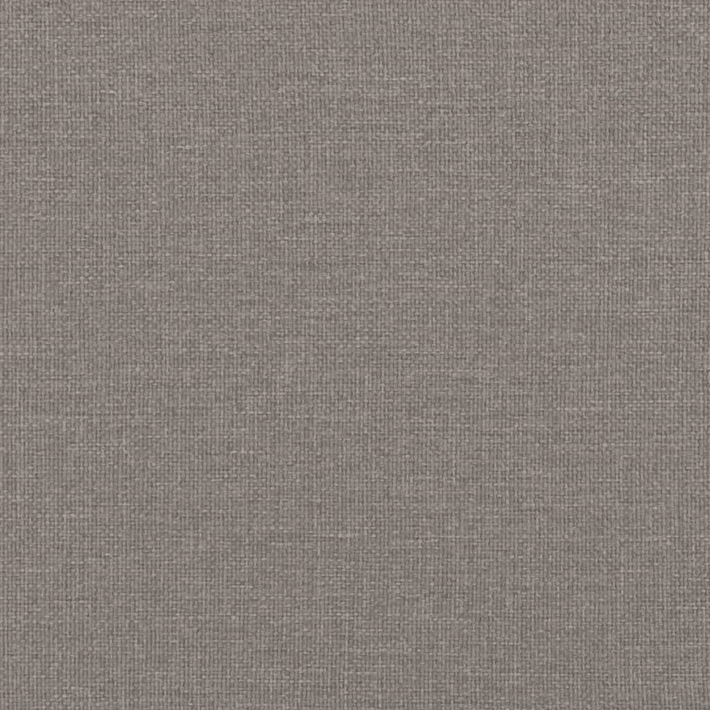 Lit de jour avec lit gigogne taupe 100x200 cm tissu