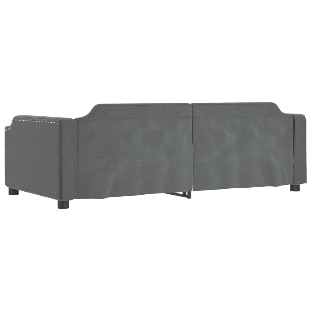 Day bed with trundle and drawers without mattress 90x200 cm