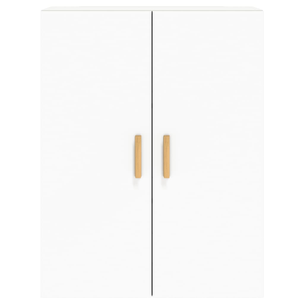 Armoires murales 2 pcs blanc bois d'ingénierie