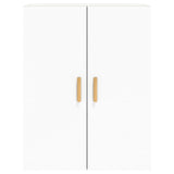 Armoires murales 2 pcs blanc bois d'ingénierie