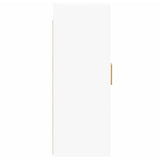 Armoires murales 2 pcs blanc bois d'ingénierie