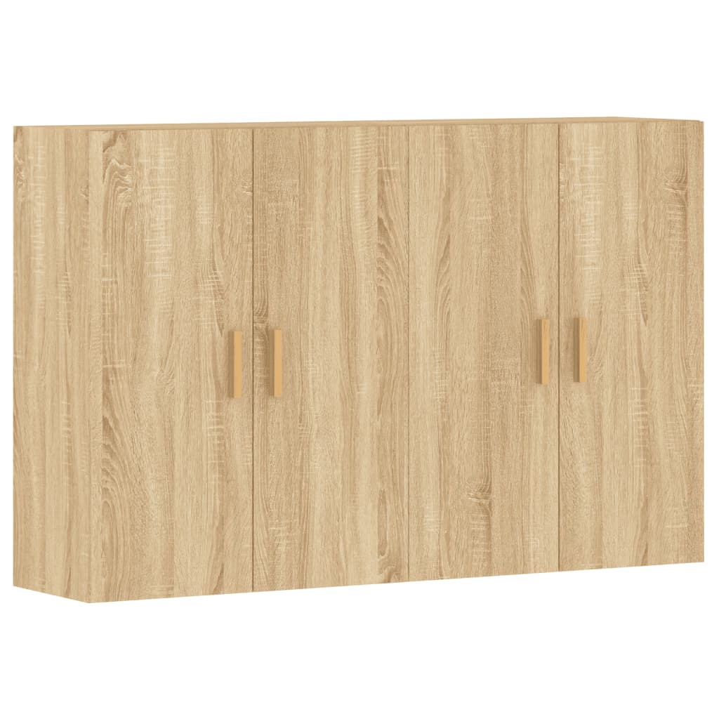 Armoires murales 2 pcs chêne sonoma bois d'ingénierie