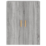 Armoires murales 2 pcs sonoma gris bois d'ingénierie