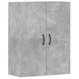 Armoires murales 2 pcs gris béton bois d'ingénierie