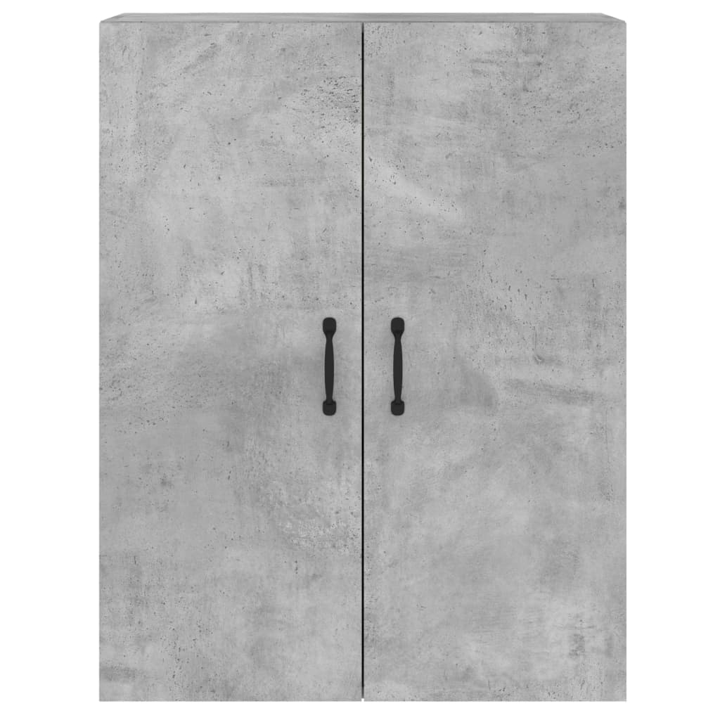 Armoires murales 2 pcs gris béton bois d'ingénierie