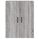 Armoires murales 2 pcs sonoma gris bois d'ingénierie