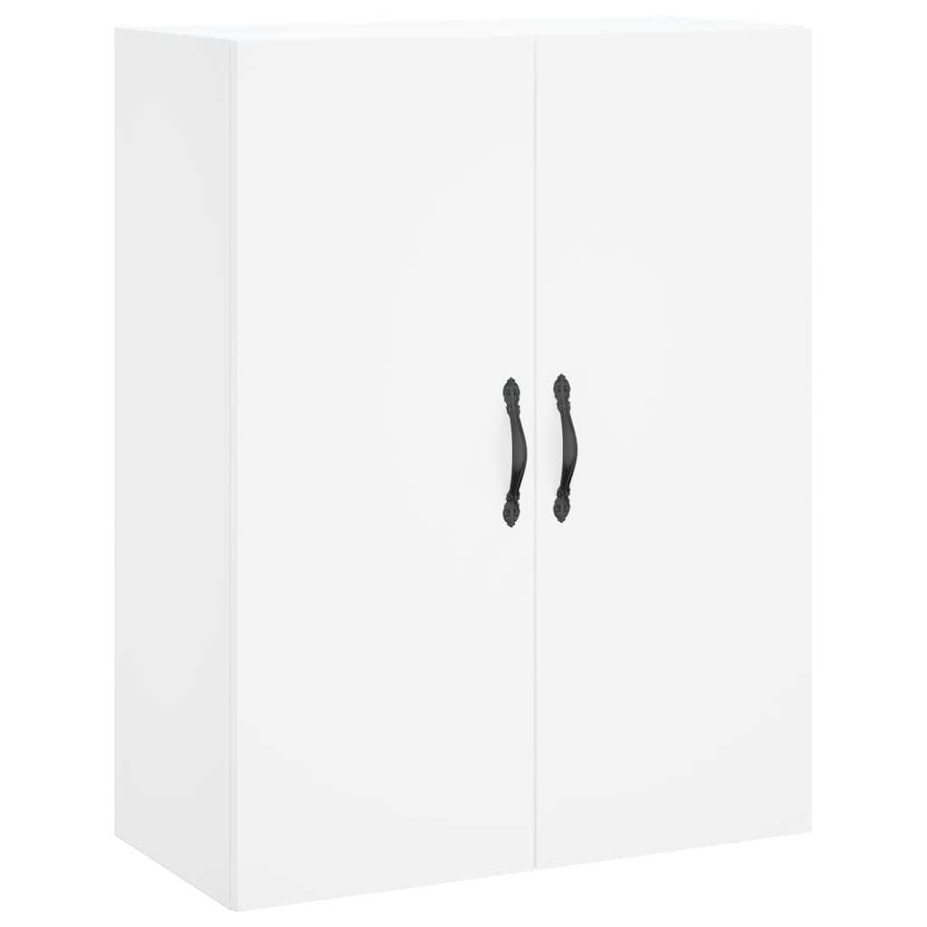 Armoires murales 2 pcs blanc bois d'ingénierie