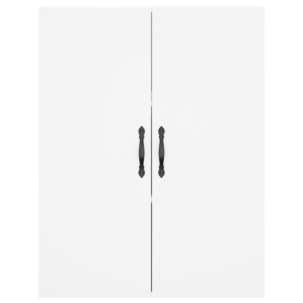 Armoires murales 2 pcs blanc bois d'ingénierie