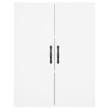 Armoires murales 2 pcs blanc bois d'ingénierie