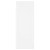 Armoires murales 2 pcs blanc bois d'ingénierie