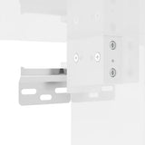 Armoires murales 2 pcs blanc brillant bois d'ingénierie