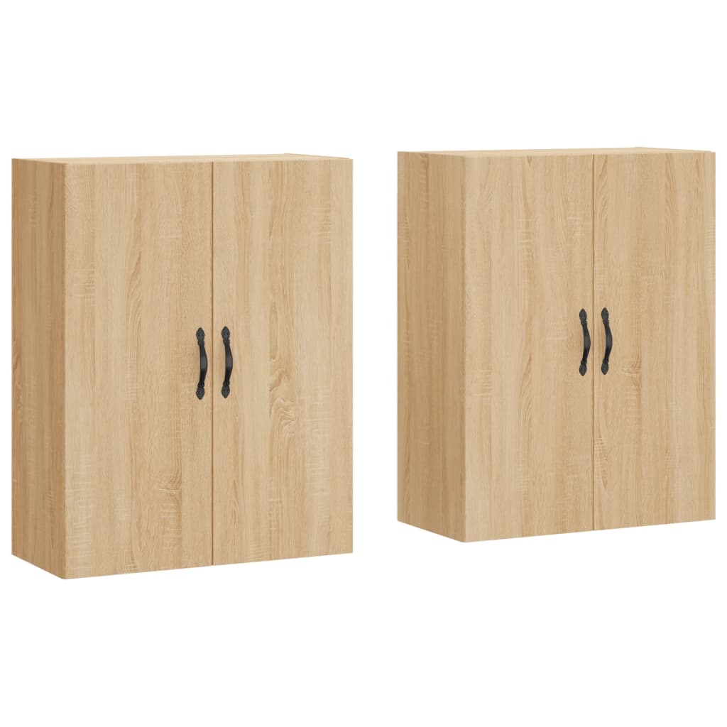 Armoires murales 2 pcs chêne sonoma bois d'ingénierie