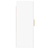 Armoires murales 2 pcs blanc bois d'ingénierie