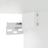 Armoires murales 2 pcs blanc bois d'ingénierie