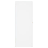 Armoires murales 2 pcs blanc bois d'ingénierie