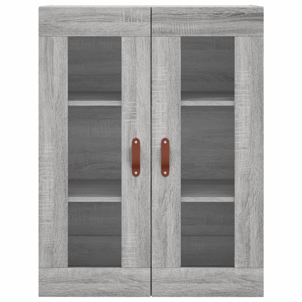 Armoires murales 2 pcs sonoma gris bois d'ingénierie