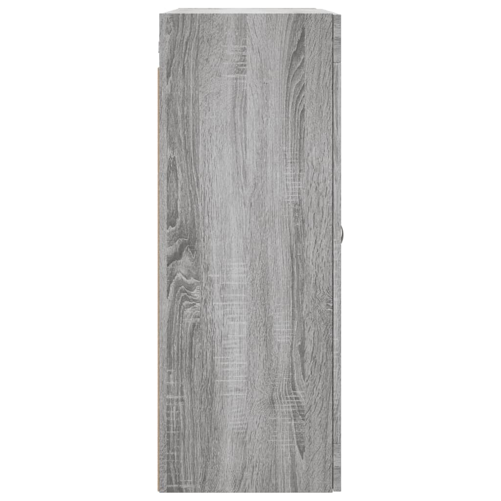 Armoires murales 2 pcs sonoma gris bois d'ingénierie