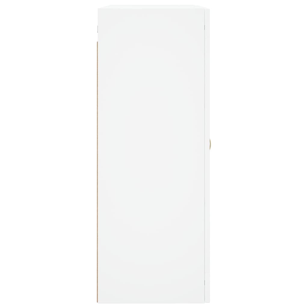 Armoires murales 2 pcs blanc bois d'ingénierie