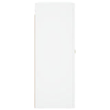 Armoires murales 2 pcs blanc bois d'ingénierie