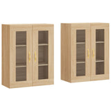 Armoires murales 2 pcs chêne sonoma bois d'ingénierie