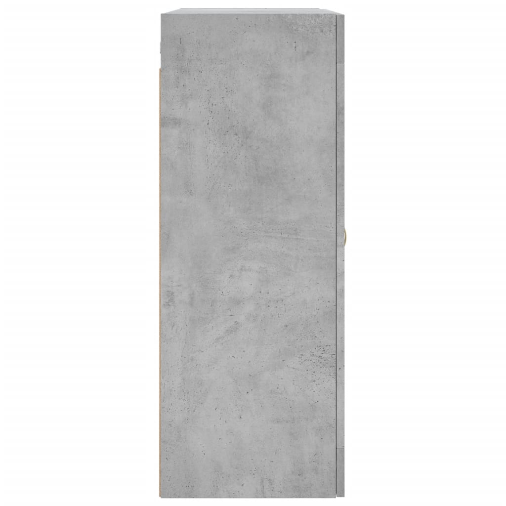 Armoires murales 2 pcs gris béton bois d'ingénierie