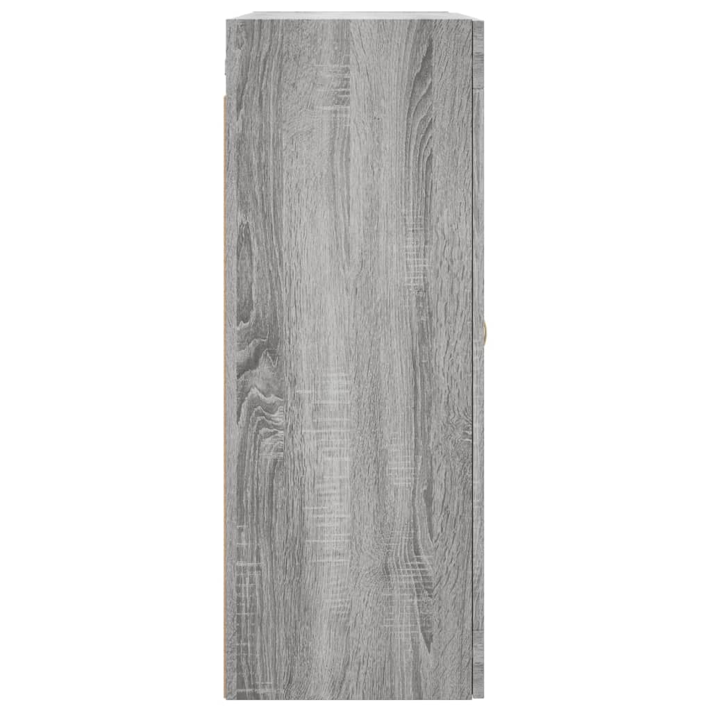 Armoires murales 2 pcs sonoma gris bois d'ingénierie