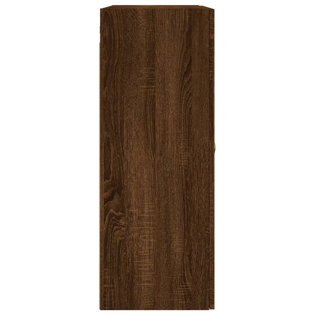 Armoires murales 2 pcs chêne marron bois d'ingénierie