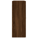 Armoires murales 2 pcs chêne marron bois d'ingénierie