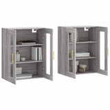 Armoires murales 2 pcs sonoma gris bois d'ingénierie