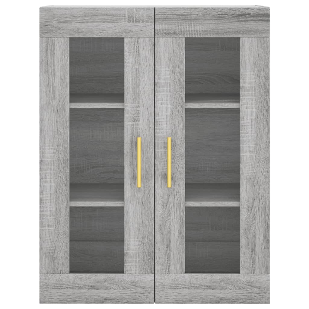 Armoires murales 2 pcs sonoma gris bois d'ingénierie