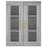 Armoires murales 2 pcs sonoma gris bois d'ingénierie