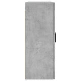 Armoires murales 2 pcs gris béton bois d'ingénierie