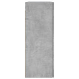 Armoires murales 2 pcs gris béton bois d'ingénierie