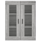 Armoires murales 2 pcs sonoma gris bois d'ingénierie