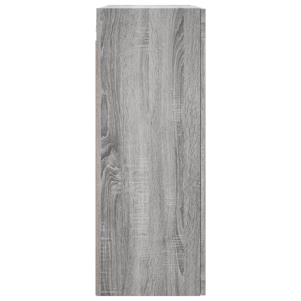 Armoires murales 2 pcs sonoma gris bois d'ingénierie