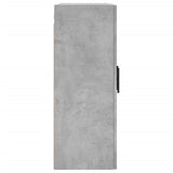 Armoires murales 2 pcs gris béton bois d'ingénierie