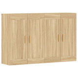 2 pcs wall cabinets sonoma oak engineered wood