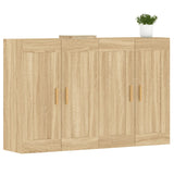 2 pcs wall cabinets sonoma oak engineered wood