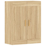 2 pcs wall cabinets sonoma oak engineered wood