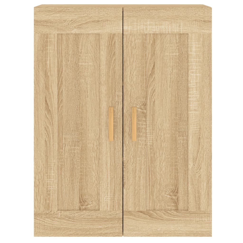 2 pcs wall cabinets sonoma oak engineered wood