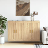 2 pcs wall cabinets sonoma oak engineered wood