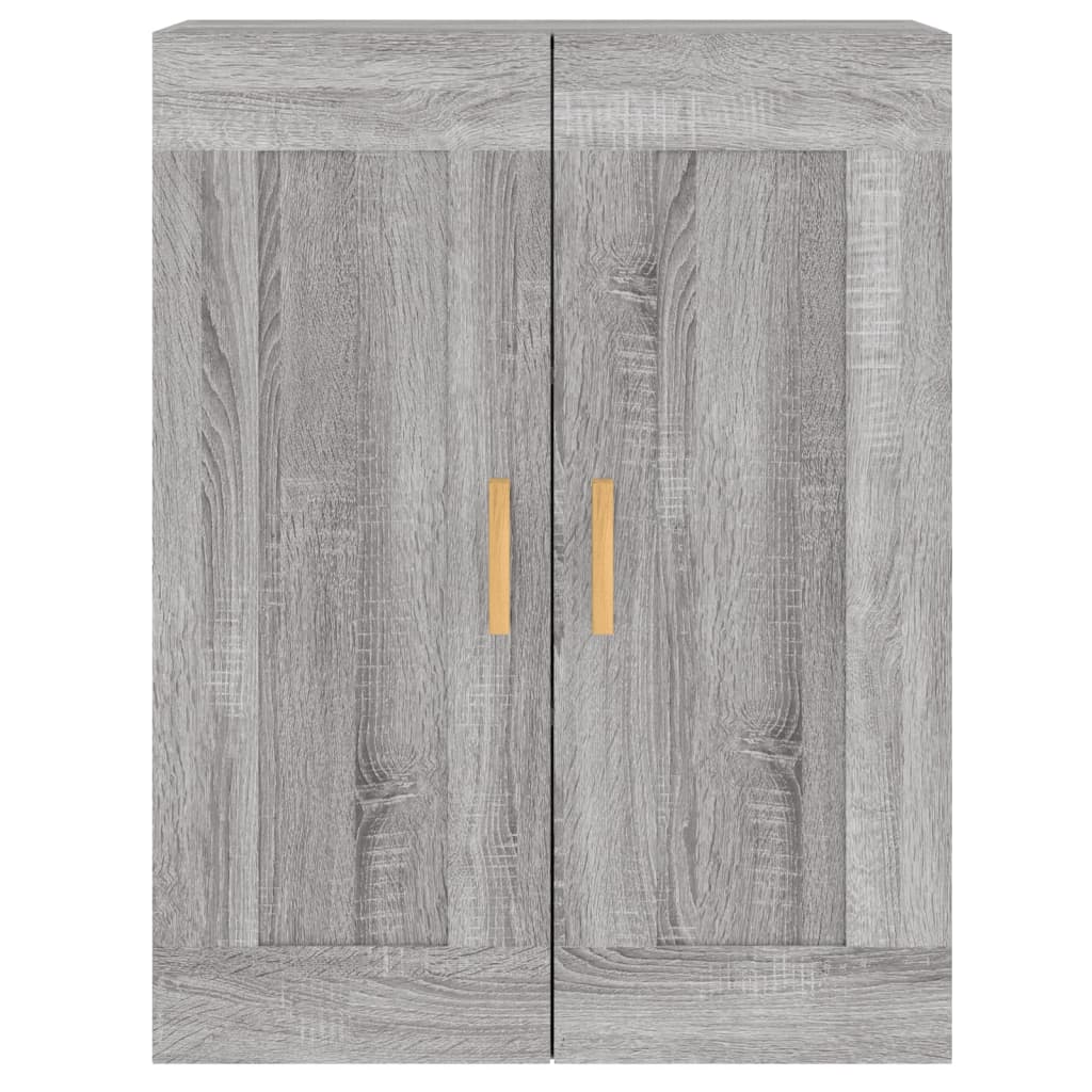 Armoires murales 2 pcs sonoma gris bois d'ingénierie