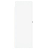 Armoires murales 2 pcs blanc bois d'ingénierie