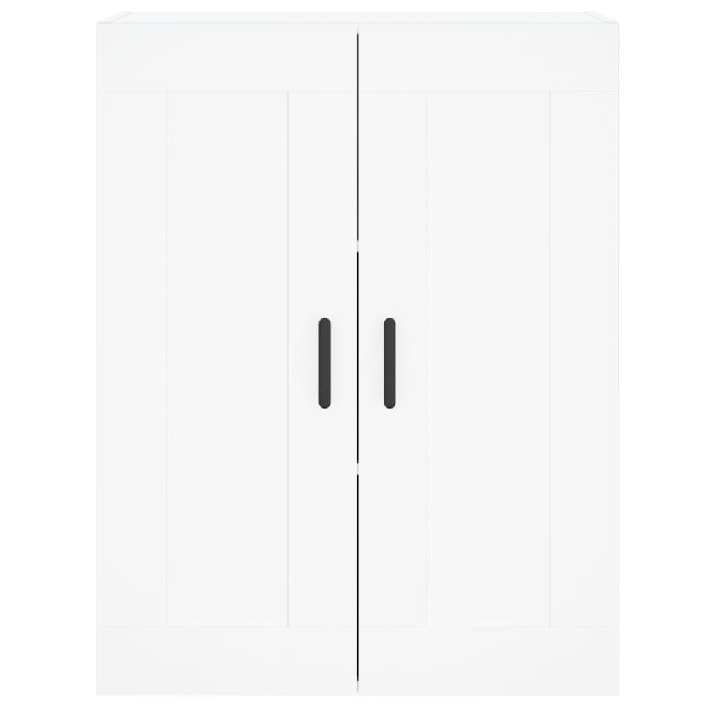 Armoires murales 2 pcs blanc bois d'ingénierie